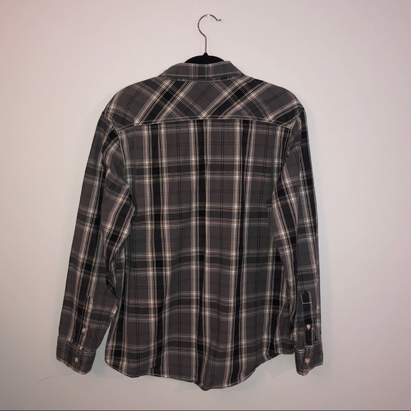American Rag - Casual Plaid Button Down Shirt - Picture 2 of 3